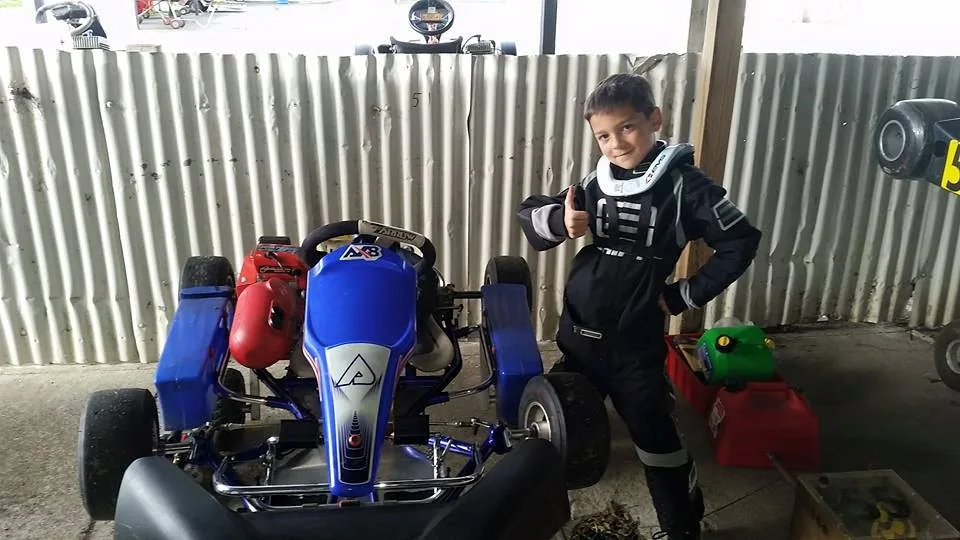 Blake Dowdall karting in 2015